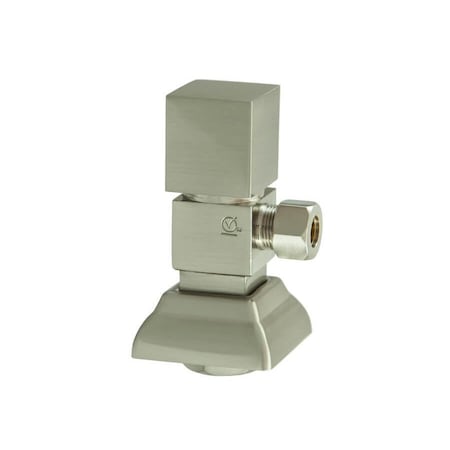 Mountain Plumbing Contemporary Square Handle 1/4 Turn Ceramic Valve - Lead Free 1/2" in Pewter MT5004-NL/PEW