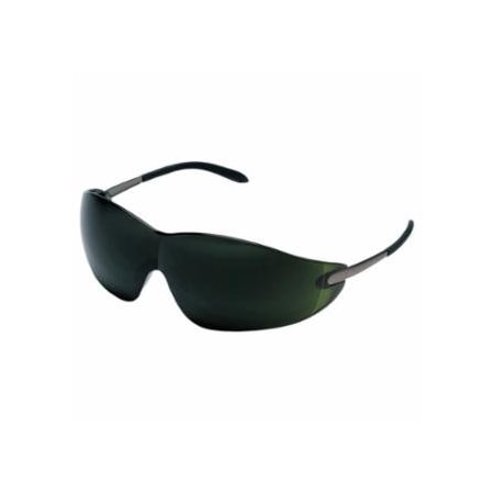 Mcr Safety S21 Series Protective Eyewear, Green Filter 5.0 Lens, Chrome Frame, Metal 135-S21150