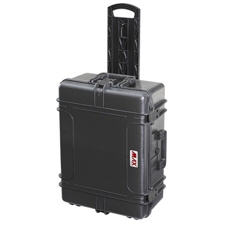 Max 24.4x18.11x9.9 in black IP67 certified, Military spec'd, trolley with foam MAX620H250STR