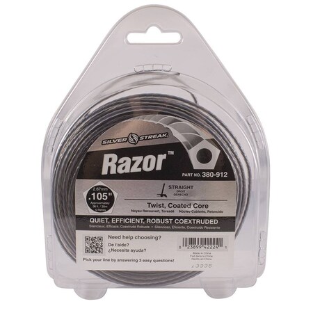 Stens New Razor Trimmer Line For Approximate Length 98 Ft., Color Gray, Diameter 0.105 In. 380-912