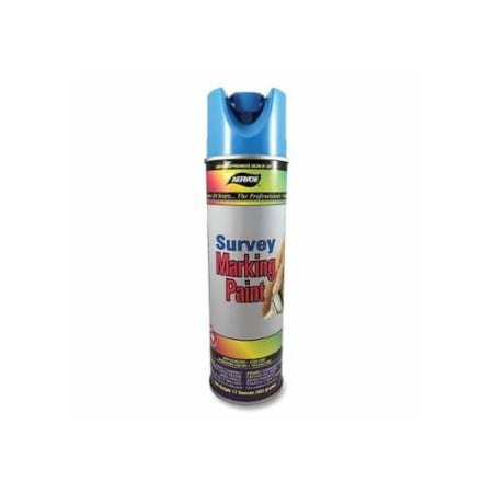 Aervoe Survey Marking Paint, 20 oz, Aerosol Can, Blue, 12PK 205-203