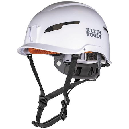 Klein Tools Safety Helmet, Shell: PC/ABS and EPS, Suspension: PC/ABS and HDPE, 6 Point Ratchet Knob with Pivot 60564