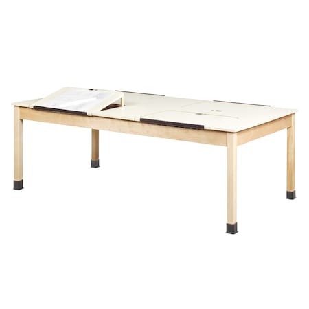 Diversified Spaces Rectangle Drafting Table, 84" W, 88" L, 30" H, HPL Almond DT-90PL