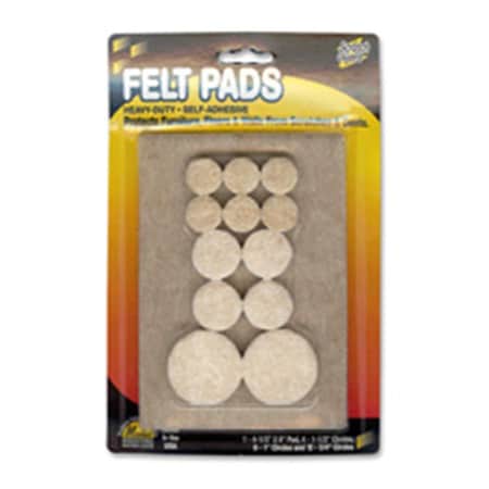 Master Caster Co Master Caster Felt Pads- .5 in. x 5.88 in.- 16-PK- Beige, 16PK MAS88495