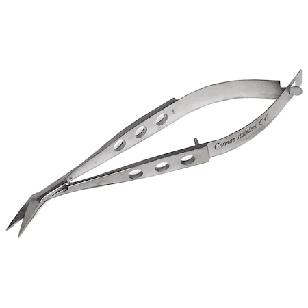 A2Z Scilab Micro-Tip Lab Scissors Squeeze Action 4.5 Inch Stainless Steel Shears, Angled A2Z-ZR1110