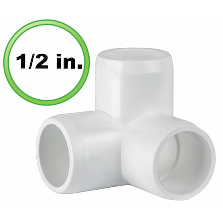 Cool Kitchen 0.5 in. 3 Way L PVC Pipe Fitting CO218771