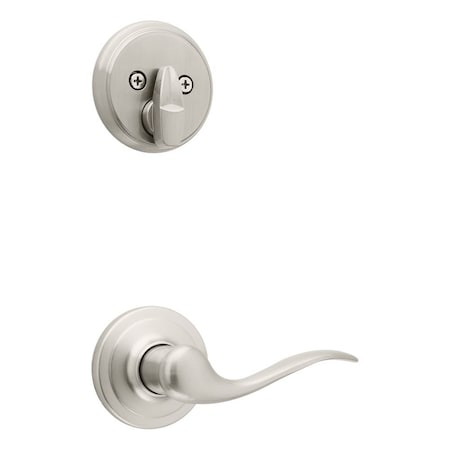 Kwikset Right Hand Single Cylinder Interior Tustin Lever Trim Satin Nickel Finish 971TNLRH-15