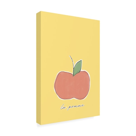 Trademark Fine Art Outdoor Canvas Art - uplusmestudio 'La Pomme' Wall Art for Patios, or Gardens 1X20219-OC2232WR
