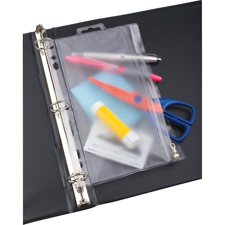 Oxford Zipper Binder Pockets, Frost OXF68599