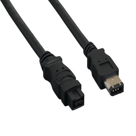 Sanoxy 10ft IEEE 1394b FireWire 800 9-pin to 6-pin, Black SNX-CBL-LDR-FW102-1110
