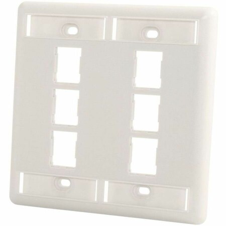 Ortronics HDJ 6 HOLE, 2 GANG FACEPLATE 403HDJ26