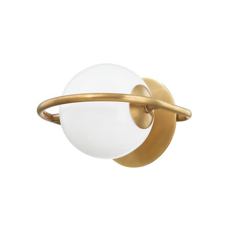 Corbett Lighting Everley 1 Light Wall Sconce 8.5 In. Vintage Brass 273-11-VB