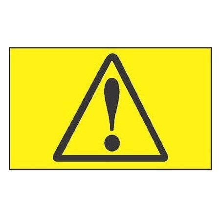 Panduit Warn Labels, Shock Risk Symbol, Bl/yl PLD-52
