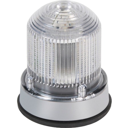 Edwards Signaling Warning Light, Amber, (28) LED, 120V AC, Not Applicable FPM, 3 1/4 in Dia., Panel/Conduit 125LEDSA120A