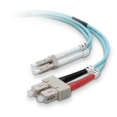 Belkin Cable, Fiber, Lc/Sc, 30M, Lo Mmd, Aqua, 10Gb, 50/125 F2F402L7-30M-G