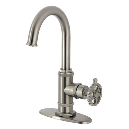Kingston Brass Single-Handle Bar Faucet, Brushed Nickel KSD8508CG