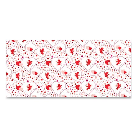 Pacon 48 in. x 25 ft. Corobuff Hearts Corrugated Paper Roll 12111