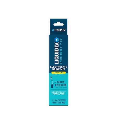 Liquid I.V. Hydration multiplier, 0.6oz, LemonLime, PK3 LVM-0301