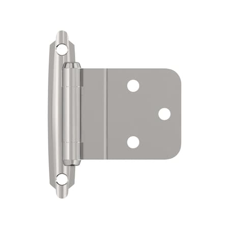 Amerock 3/8in 10 mm Inset Self-Closing, Face Mount Polished Chrome Hinge - 1 Pair BPR342826