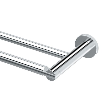 Gatco Channel 24" Double Towel Bar, Chrome 4684