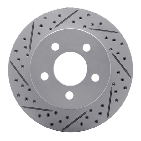 Dynamic Friction Co DFC Geoperformance Rotor - Drilled and Slotted 830-42026L