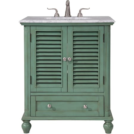 Elegant Decor 30 in. Single Bathroom Vanity Set, Vintage Mint VF30530VM