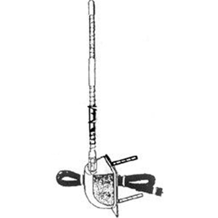 Nextgen 4 ft.Fiberglass No Ground Antennaenna Side Mount -White NE1652033