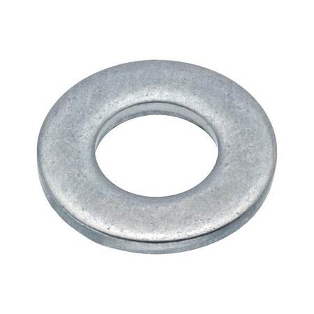 Zoro Select Flat Washer, For Screw Size #8 , Aluminum Plain Finish, 5 PK WASB#8NAL