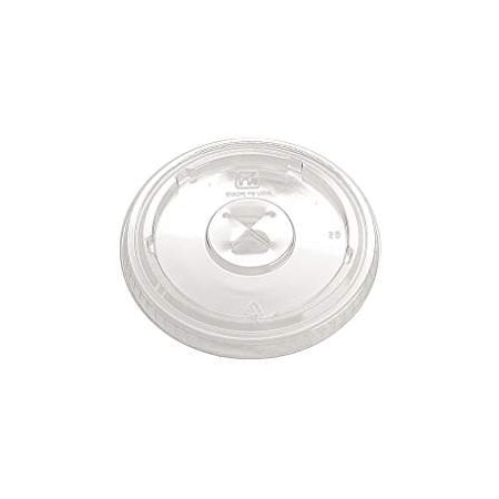 Fabri-Kal Clear Flat Drink Cup Lid, X-Slot For KC9OF 9508076 / LKC12/20FX