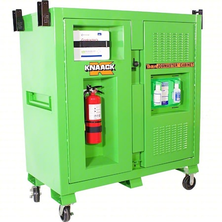 Knaack Jobsite Cabinet, Green, 60x60x30 in, 1PK 139-SK-01-KL