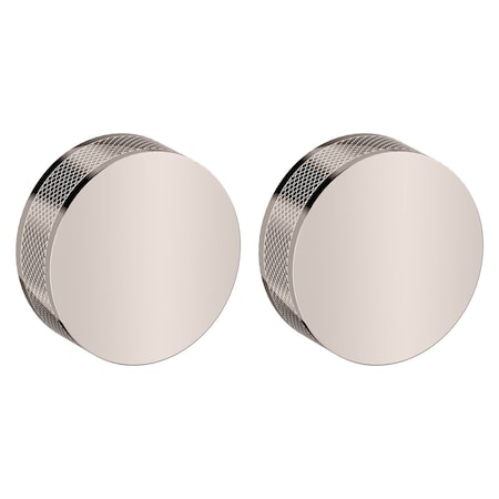 Baldwin Baldwin Pair 5054 Knurled Knob Less Rose Lifetime Bright Nickel Finish 5054055MR