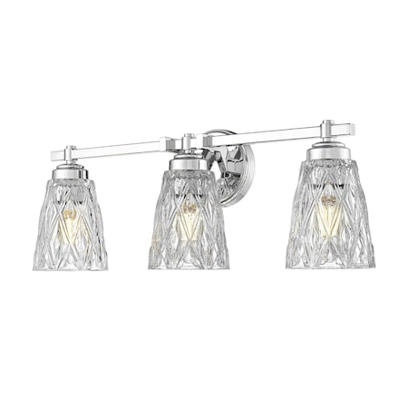 Z-Lite Andree Chrome  3 Light Vanity 1960-3V-CH