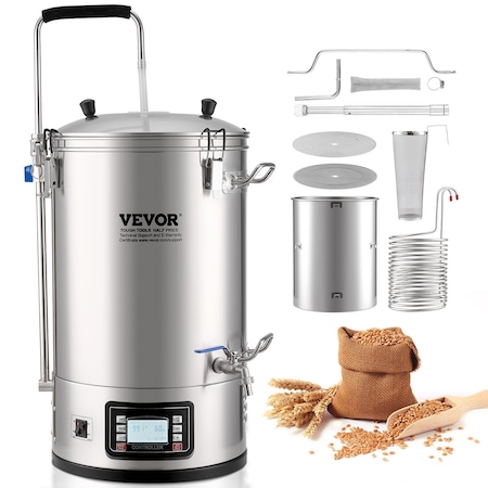 Vevor Home Beer Brewing Machine Grain Brewing System w/ Circulating Pump 8 Gal DM-N30