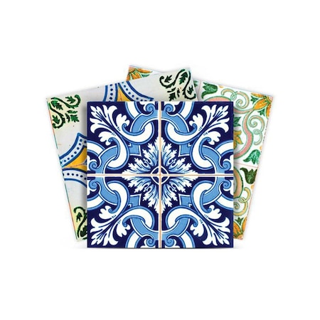 Homeroots 7" X 7" Lima Multi Mosaic Peel and Stick Tiles 400313