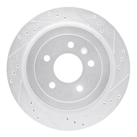Dfc Premium Silver Drilled & Slotted Brake Rotor, Disc Brake Rotor, 631-46032R