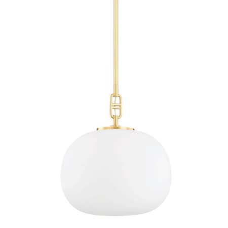 Hudson Valley Lighting Ingels 1 Light Pendant 11 In. Aged Brass 9717-AGB