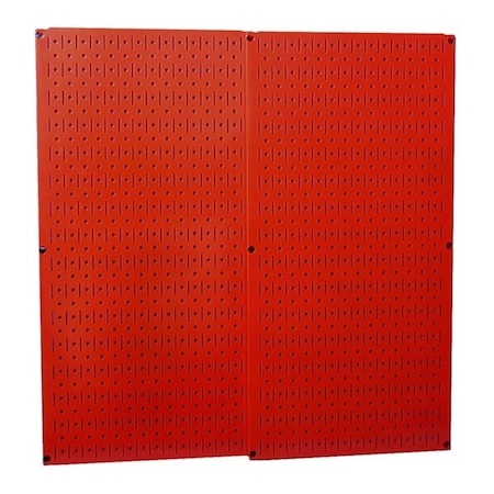 Wall Control Red Metal Pegboard - Two Panel Pack 32 in. x32 in. Red, 2PK 30-P-3232R