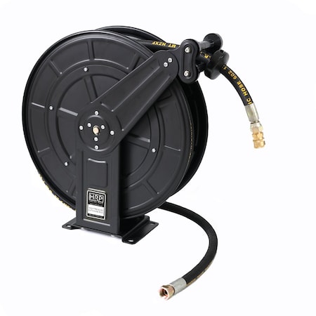 Queue Solutions Heavy Duty Air Hose Reel, Black, 65 ft HDAR-3/8-BK-65
