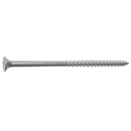Midwest Fastener Deck Screw, #10 x 4 in, Steel, Flat Head, Phillips Drive M08164