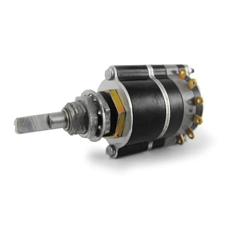 Grayhill Rotary Switch, 3 Positions, Dp3T, Latched, 0.25A, 28Vdc, Solder Terminal, Standard Type Actuator,  09S60-02-2-03N