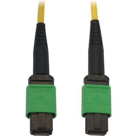 Eaton Tripp Lite Series 40/100G Singlemode 9/125 OS2 Fiber Optic Cable 12F MTP/MPO-APC F/F, LSZH, N390B-05M-12-AP