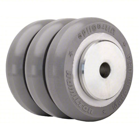 Hamilton Caster Wheel, 4"dia, 1,200 lb, Gray W-430-SWC95-3/4