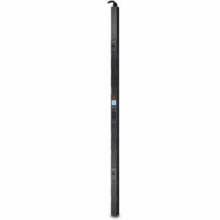 Schneider Electric PDU, Metered, Rack Mounted, (2) 5-20R, (36) IEC 60320 C13, (6) IEC 60320 C19, L21-30P, 6 ft., Black AP8865