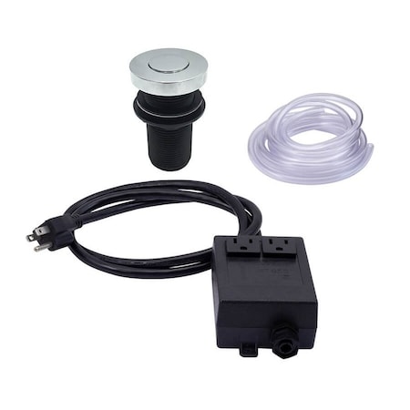 Mountain Plumbing Deluxe Flush Waste Disposer Air Switch w/ Freedom Mount in Unlacquered Brass MT957/ULB