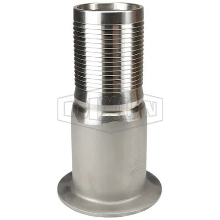 Dixon The Right Connection Crimp King Combination Nipple, 6 in, Hose Barb x Flange, 316 SS, Domestic RN60CS