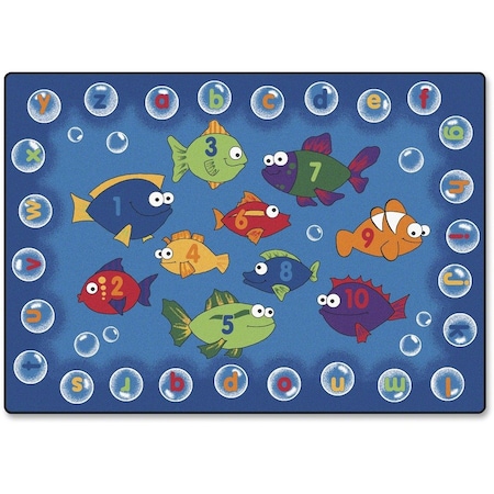 Carpets For Kids 6813 Fishing for Literacy 3.83 ft. x 5.42 ft. Rectangle Carpet 6813