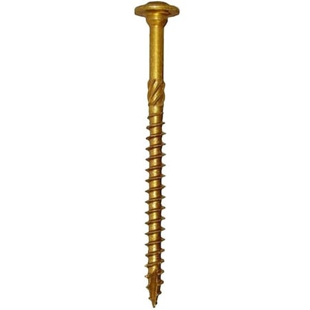 Grk Fasteners Wood Screw, 3/8 in, 14-1/8 in, Plain Steel Flat Head Torx Drive 12307
