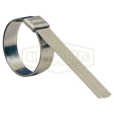 Dixon JS Series Roll-Over Smooth ID Band Clamp, 1-3/4 ID x 0.03 in Thick, 201 SS, Domestic JS206