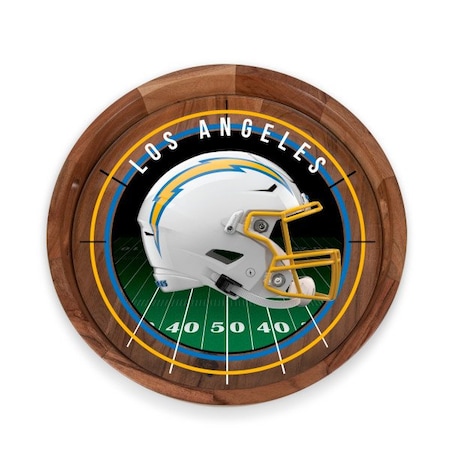 Picnic Time Family Of Brands NFL Los Angeles Chargers - Barista Serving Tray with Glass Insert 907-09-511-344-2