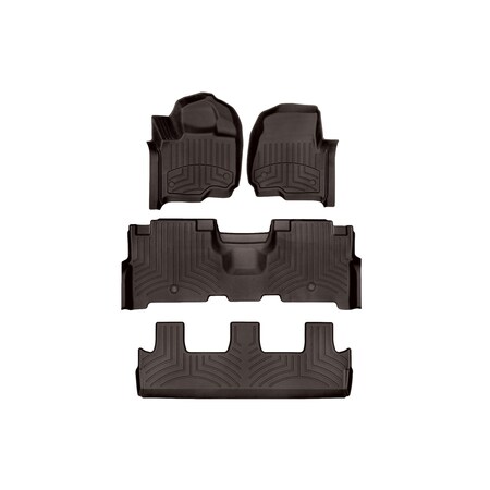 Weathertech Cocoa, Front and Rear and Rear FloorLiner HP 471295-1-2-3IM